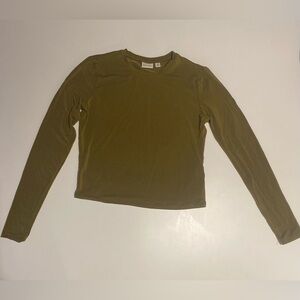 Babaton Olive Long Sleeve Top